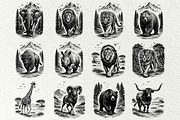 Wild Animals SVG Graphics, an Animal Illustration by DENIDigitalArtSudio (Thumbnail 2 of 5)