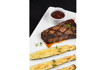 Grilled black angus steak New York, a Food & Drink Photo by Jan Jack Russo Media