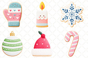 Christmas Sugar Cookie Clipart, an Illustration by Black Bird Studio (Thumbnail 3 of 6)