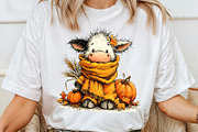 Whimsical Autumn Farm Animal Clipart, a Seasonal Illustration by Canvas Craft (Thumbnail 6 of 10)