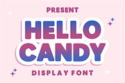 Hello Candy Font, a Handwritten Font by Fourteen Letter (Thumbnail 1 of 7)