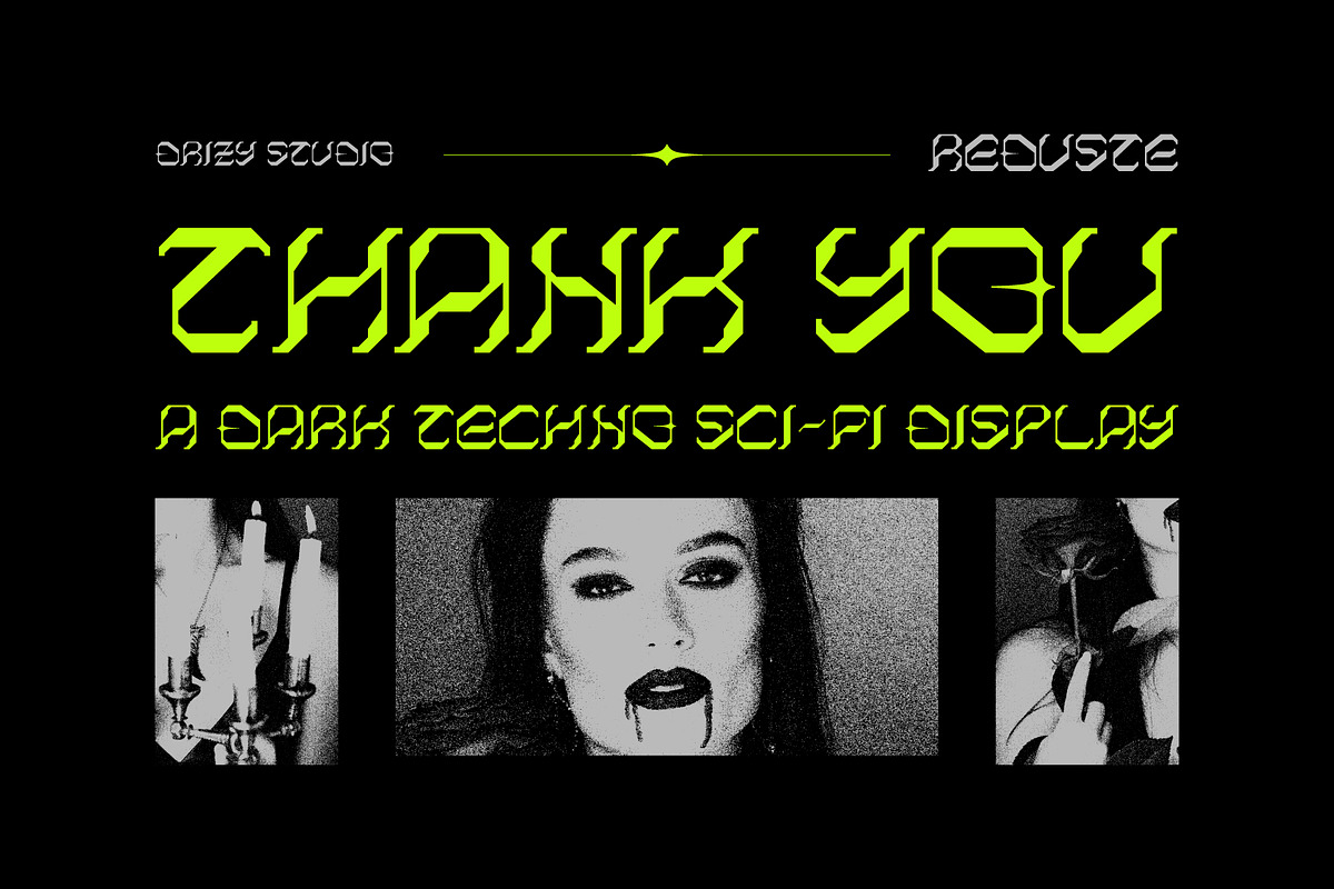 Reduste – Dark Techno Sci-Fi Font, a Sans Serif Font by Drizy (Photo 10 of 10)