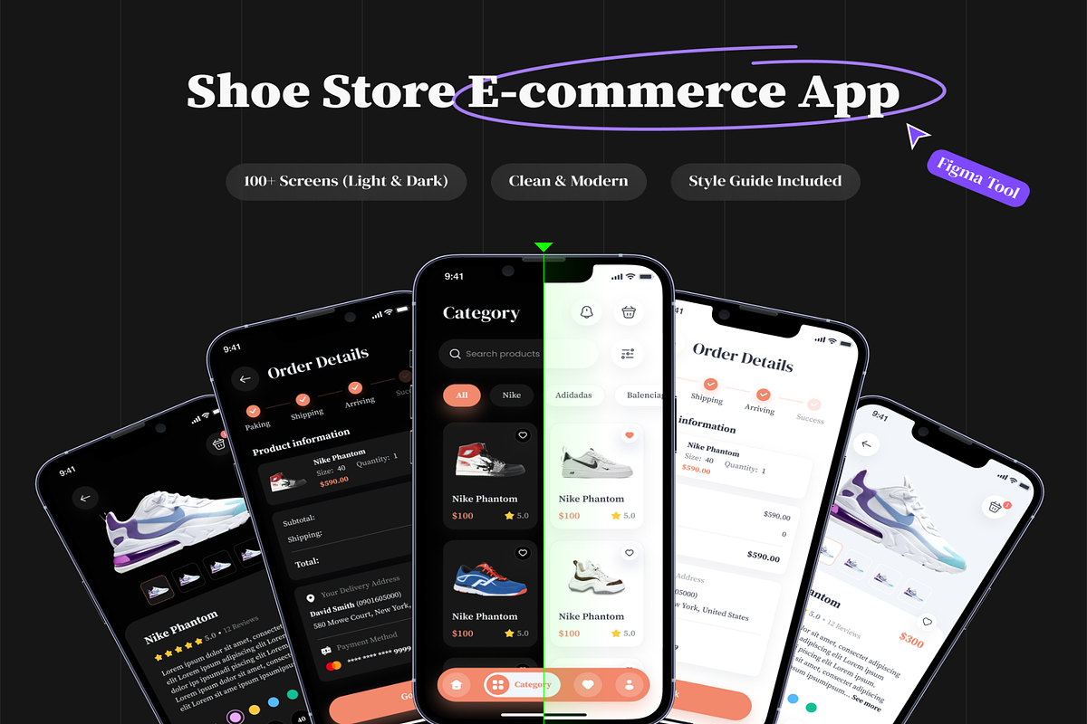 Shoe Store - e-Commerce UI Kit, an UI Kit Template by Digital_Fantasies (Photo 1 of 8)