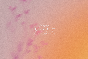 Soft Floral Grainy Backgrounds