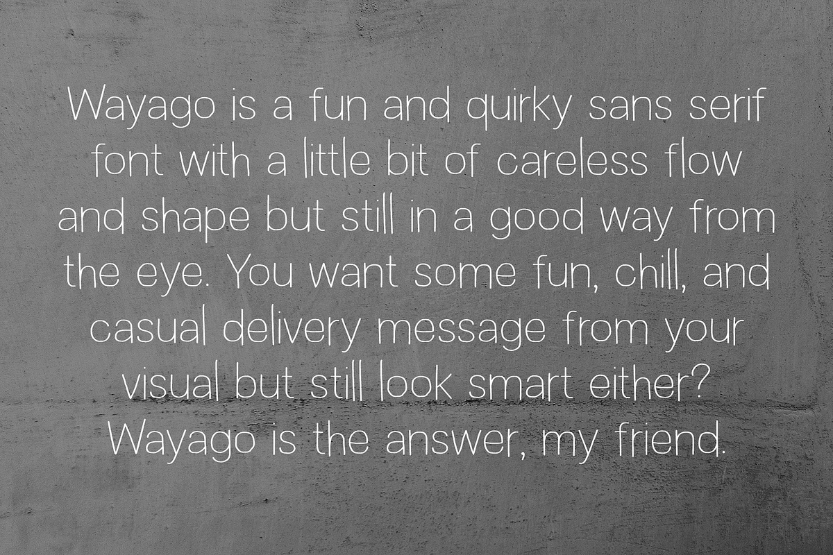 Wayago - Quirky Fun Fonts, a Handwritten Font by Konstantine Studio (Photo 4 of 5)