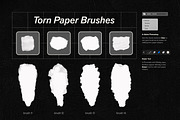 Photoshop Torn Paper Brushes, a Brush Add-On by brushapes.com (Thumbnail 7 of 12)