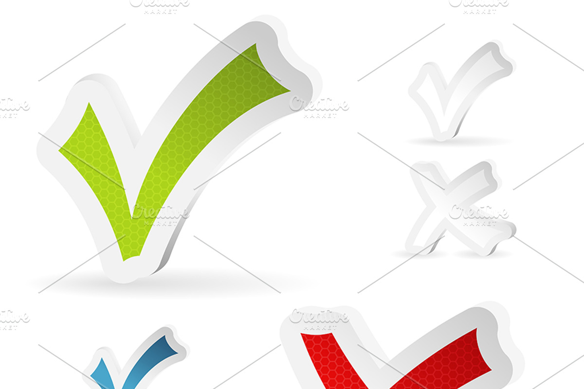 Online Test Concepts Ticks and Check, a Technology Illustration by TAlex (Photo 6 of 7)