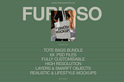 Tote Bag Mockup Bundle – 6 PSD, a Packaging Mockup by FURIOSO mockups (Thumbnail 2 of 15)