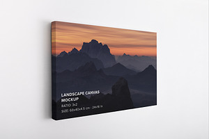 Landscape Canvas Ratio 3x2 Mockup 04