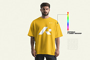 Handsome Men T-shirt Mockup, a Shirt Mockup by INTENTFX (Thumbnail 1 of 12)