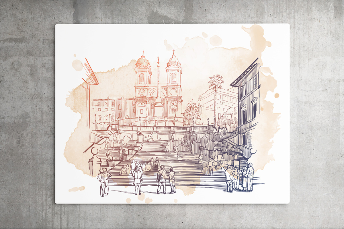 Sketching Rome-3 Colors Bundle, an Illustration by AntonPix Studio (Photo 7 of 7)