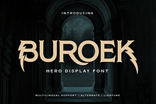 Buroek | Display Hero Font