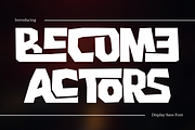 BECOME ACTORS - PLAYFUL FONT, a Sans Serif Font by 177Studio (Thumbnail 1 of 8)