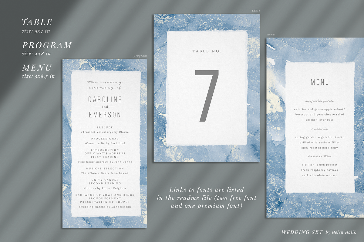 Starry night – wedding set, an Invitation Template by Helen Halik art (Photo 4 of 5)