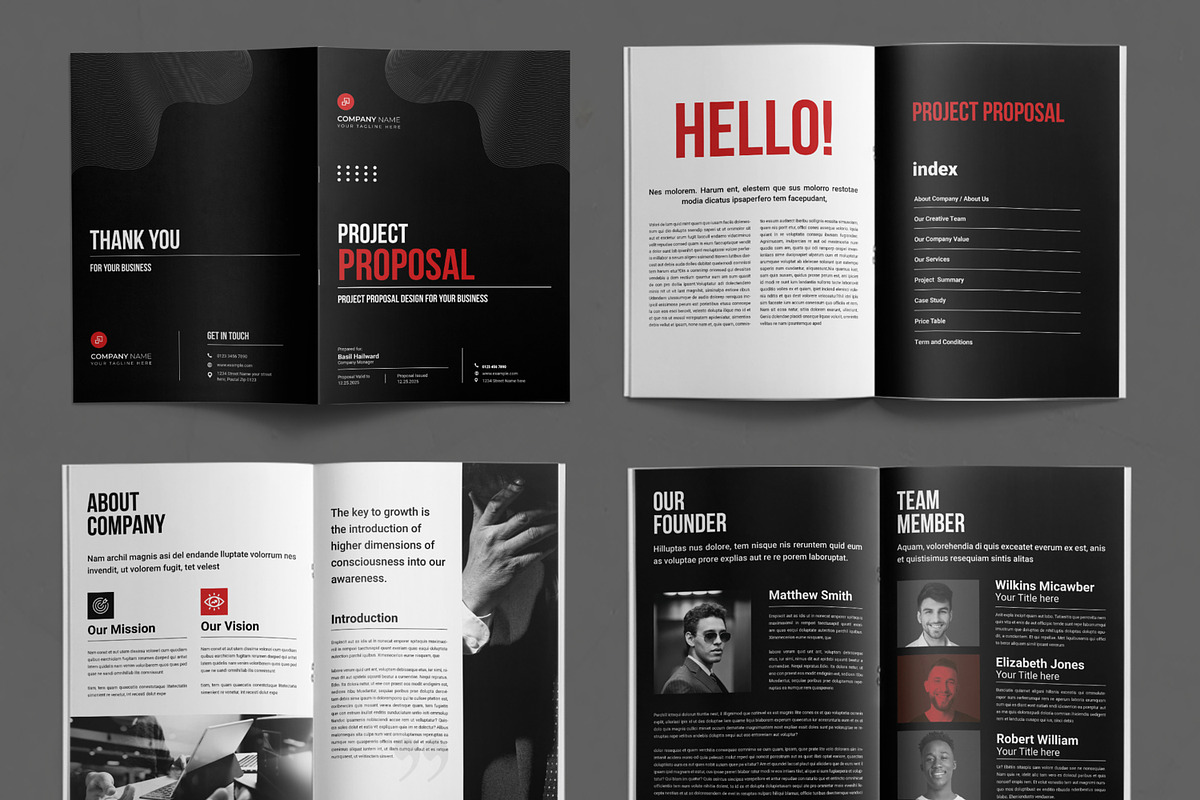 Project Proposal Template, a Brochure Template by ContestDesign (Photo 2 of 3)