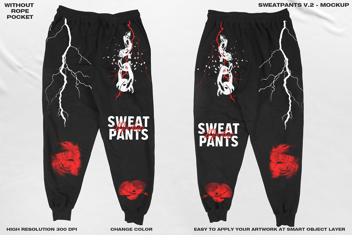 SWEATPANTS V.2 - MOCKUP, a Bottom Mockup by DaldSgh (Photo 5 of 15)