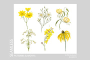 Summer Florals! Patterns & Motifs, a Pattern Graphic by HannaStudio (Thumbnail 2 of 10)