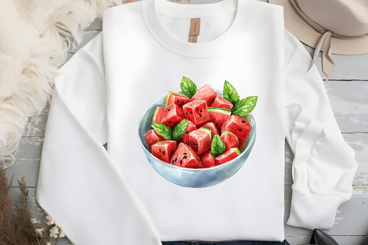 Watercolor Fruit Bowl Clipart Bundle, an Illustration by DreamCafeArt (Photo 6 of 7)