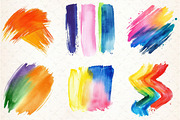 Watercolor Colorful Brushstroke Clip, an Illustration by Libby Wishes (Thumbnail 4 of 5)