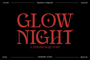 Glow Night Stylish Serif Font, a Serif Font by Storytype Studio (Thumbnail 1 of 16)