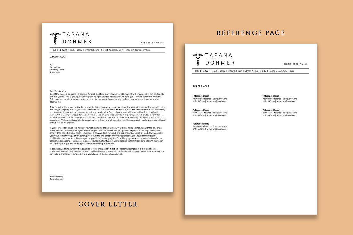 Professional RN Resume Template, a Resume Template by VictoriousVita (Photo 4 of 7)