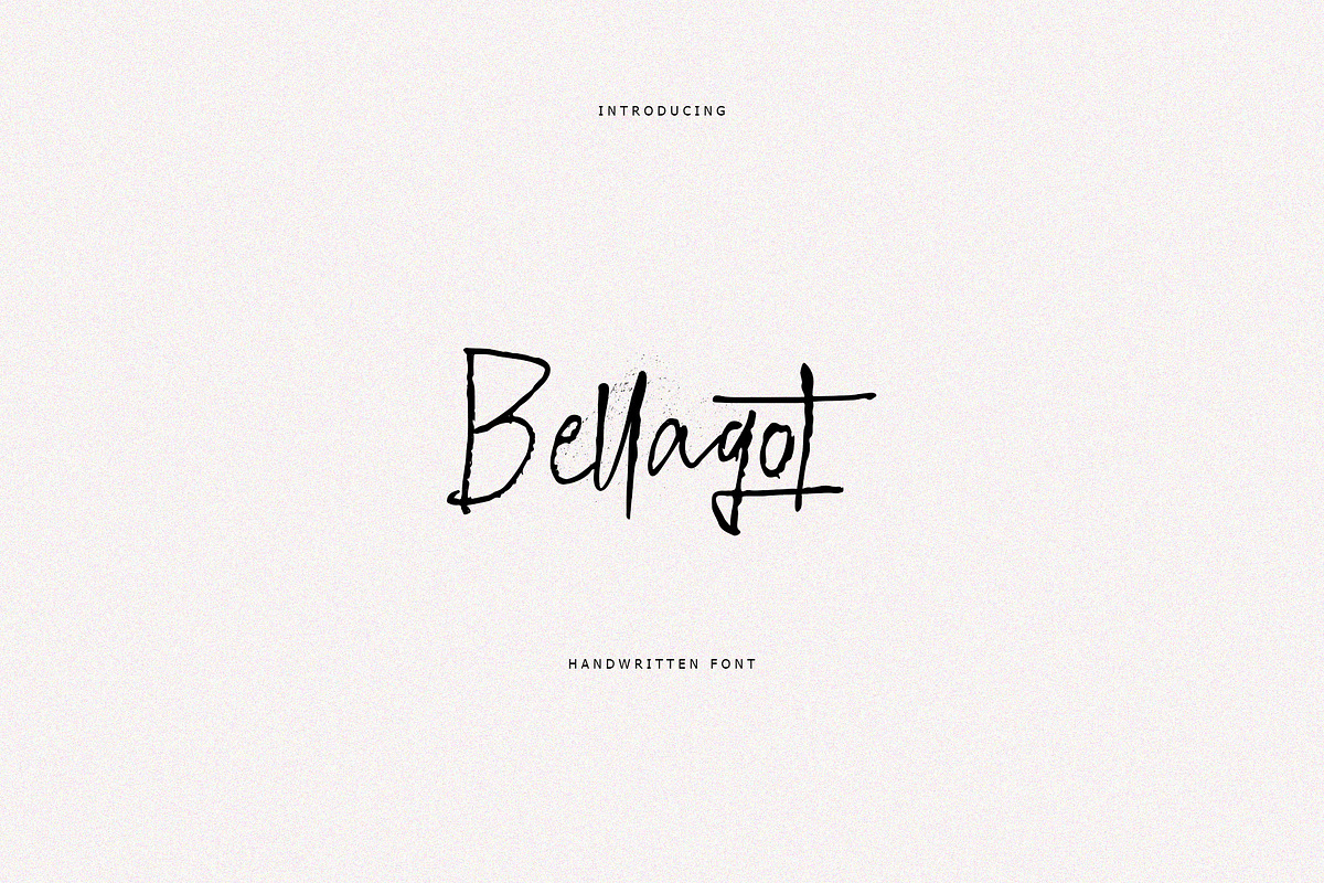 Bellagot, a Handwritten Font by Realtype (Photo 1 of 9)