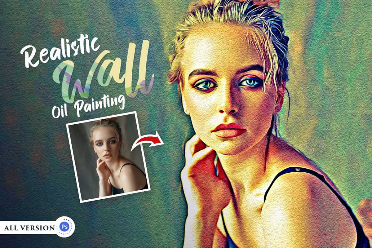 BUNDLE! 18 in 1 Oil Painting Effect, an Action Add-On by U_Design (Photo 5 of 19)