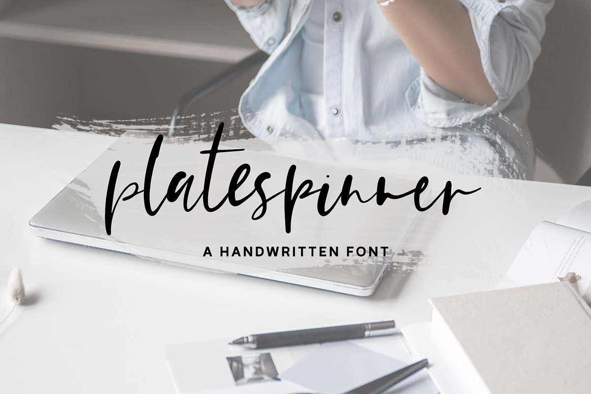 Platespinner Script, a Script Font by Beck McCormick (Photo 1 of 10)