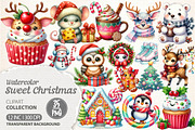 Cute Sweet Christmas Clipart PNG, an Illustration by Dream Creation (Thumbnail 1 of 7)