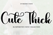 Cute Thick, a Handwritten Font by FreshTypeINK (Thumbnail 1 of 8)