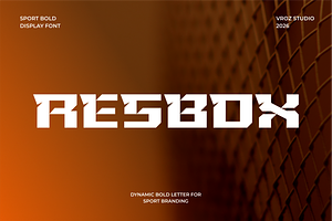 RESBOX – Bold Sport Font