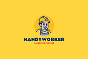Mascot Construction Logo Design, a Branding & Logo Template by Artnivora.Std (Thumbnail 1 of 2)