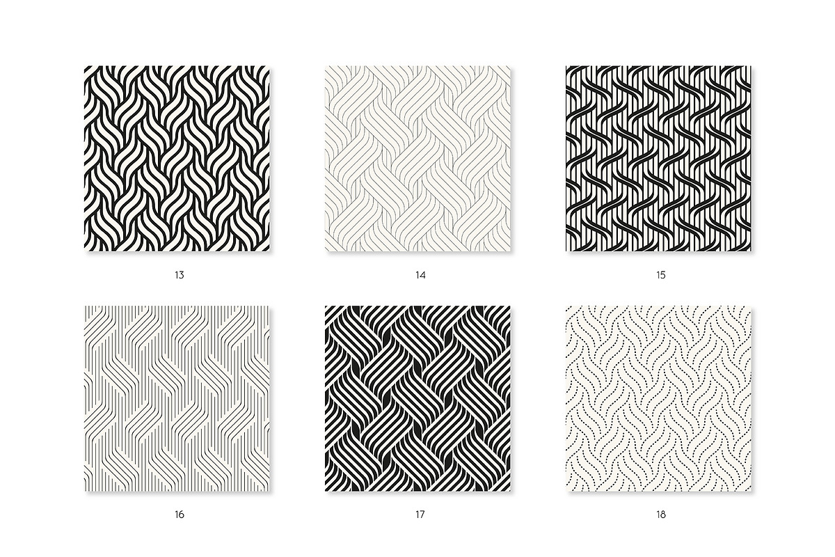 Intergrid. Seamless Pattern Set, a Pattern Graphic by Curly_Pat (Photo 5 of 7)