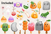 Happy Halloween party clipart, a Seasonal Illustration by Vavavan Artwork (Thumbnail 3 of 4)