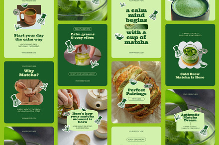 Matcha Instagram Templates