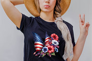 Watercolor Patriotic Butterfly Subl, an Illustration by SVGArt (Thumbnail 5 of 8)