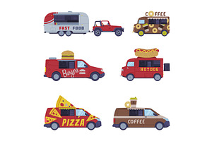 Food Truck as Equipped Motorized, a Food Illustration by TopVectors