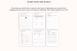 Website Planner And Workbook