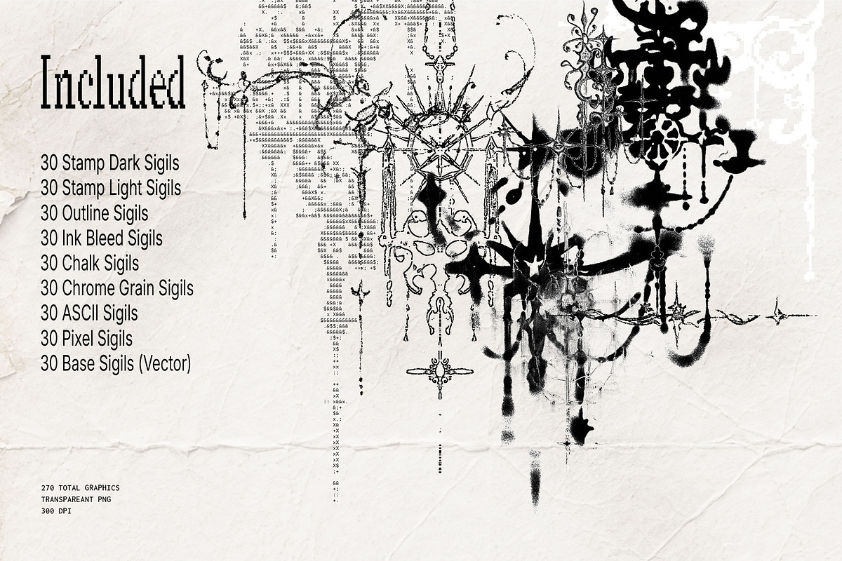Cyber Sigilism Decorative Elements, an Object Graphic by Inartflow (Photo 2 of 18)