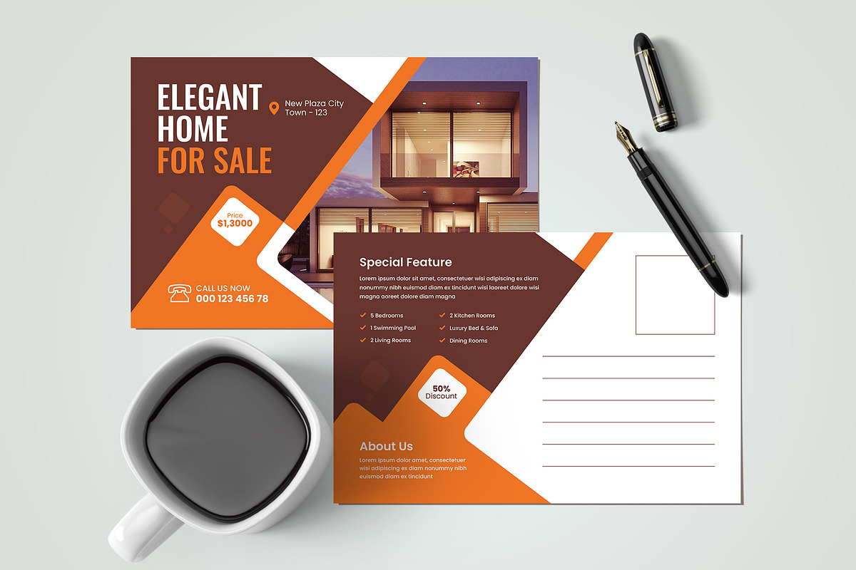 Real Estate Postcard, a Stationery Template by Pixelpick (Photo 2 of 3)