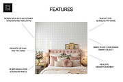 Luxury Bedroom Wallpaper Mockup PSD, a Household Mockup by 1001 mockups (Thumbnail 2 of 14)