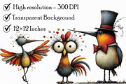 Quirky Funny Birds Clipart, an Illustration by Libby Wishes (Thumbnail 7 of 7)