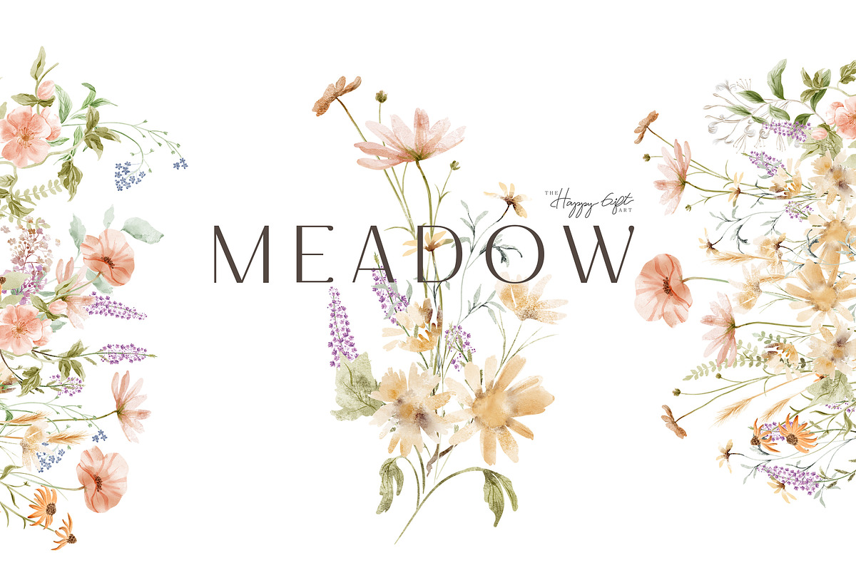 Wild floral illustrations - Meadow, an Illustration by TheHappyGiftArt (Photo 6 of 8)
