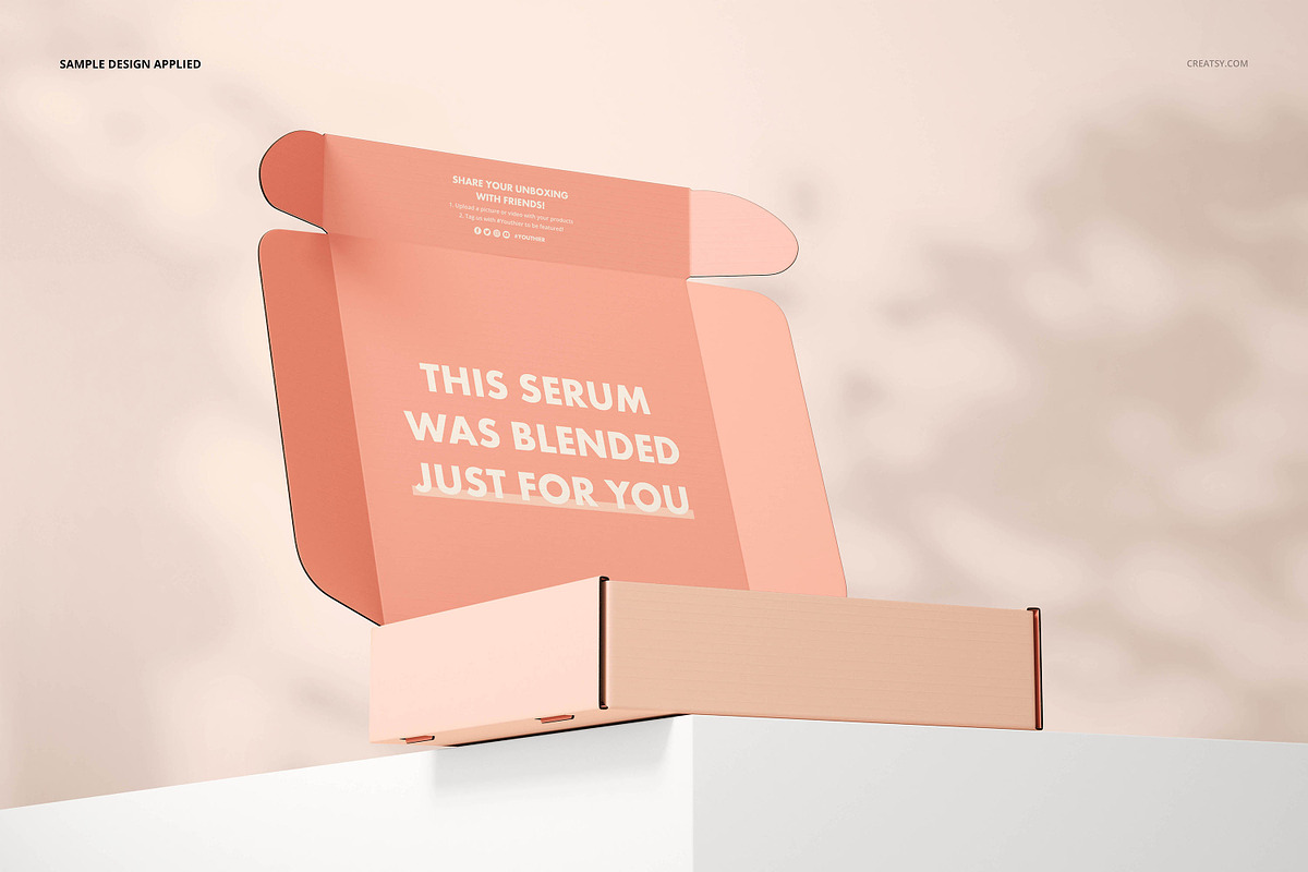 Cosmetic Mailing Box Mockup Set, a Packaging Mockup by creatsy5 (Photo 12 of 24)