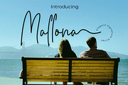 Mallona Script Signature Monoline, a Script Font by MC Creative (Thumbnail 1 of 8)