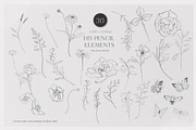 PENCIL ART- Floral line collection, an Illustration by Grace Noboa Illustrations (Thumbnail 7 of 12)