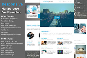 Responsive E-newsletter Template