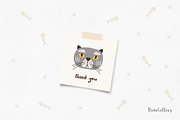 Cool Cats. Cliparts, Patterns, ABC., an Animal Illustration by DearLetters (Thumbnail 17 of 17)