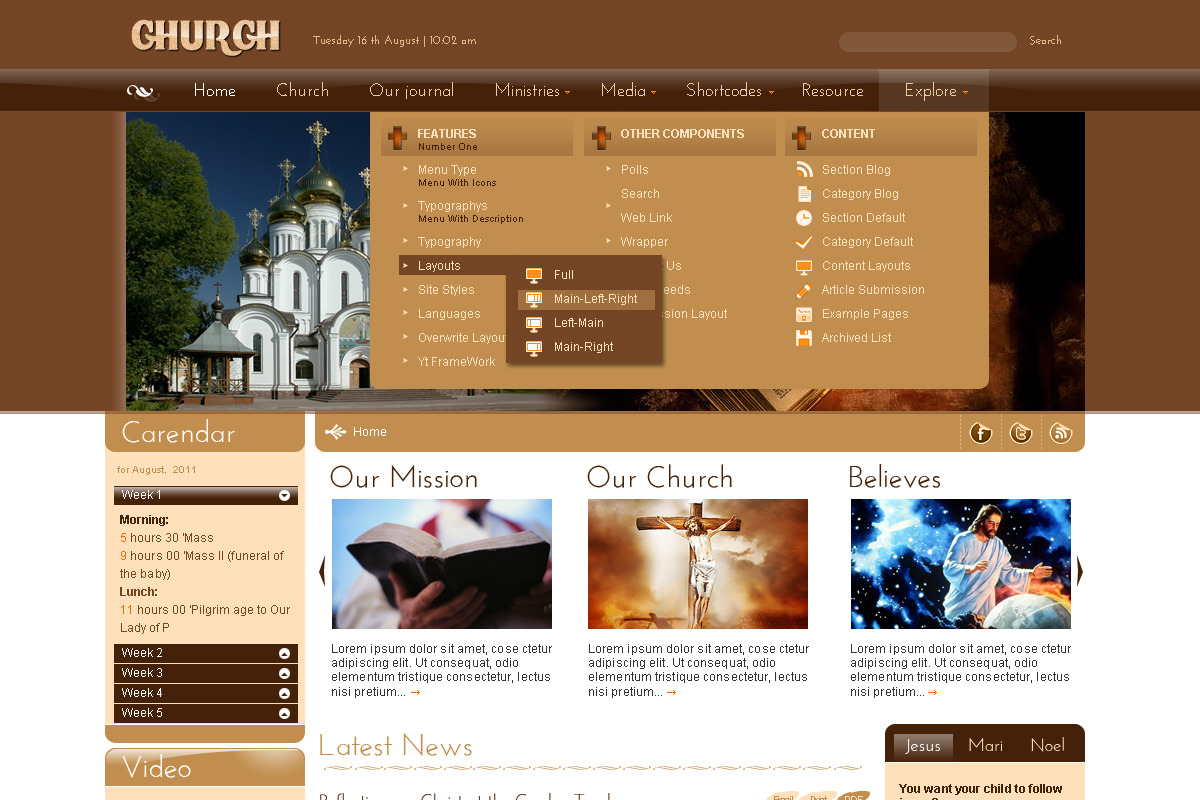 SJ Church -Religious Joomla template, a Websites & App Template by YouTech (Photo 3 of 5)