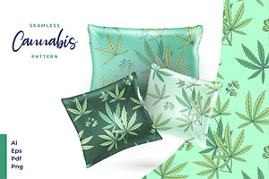 Seamless Cannabis Leaves Pattern.zip